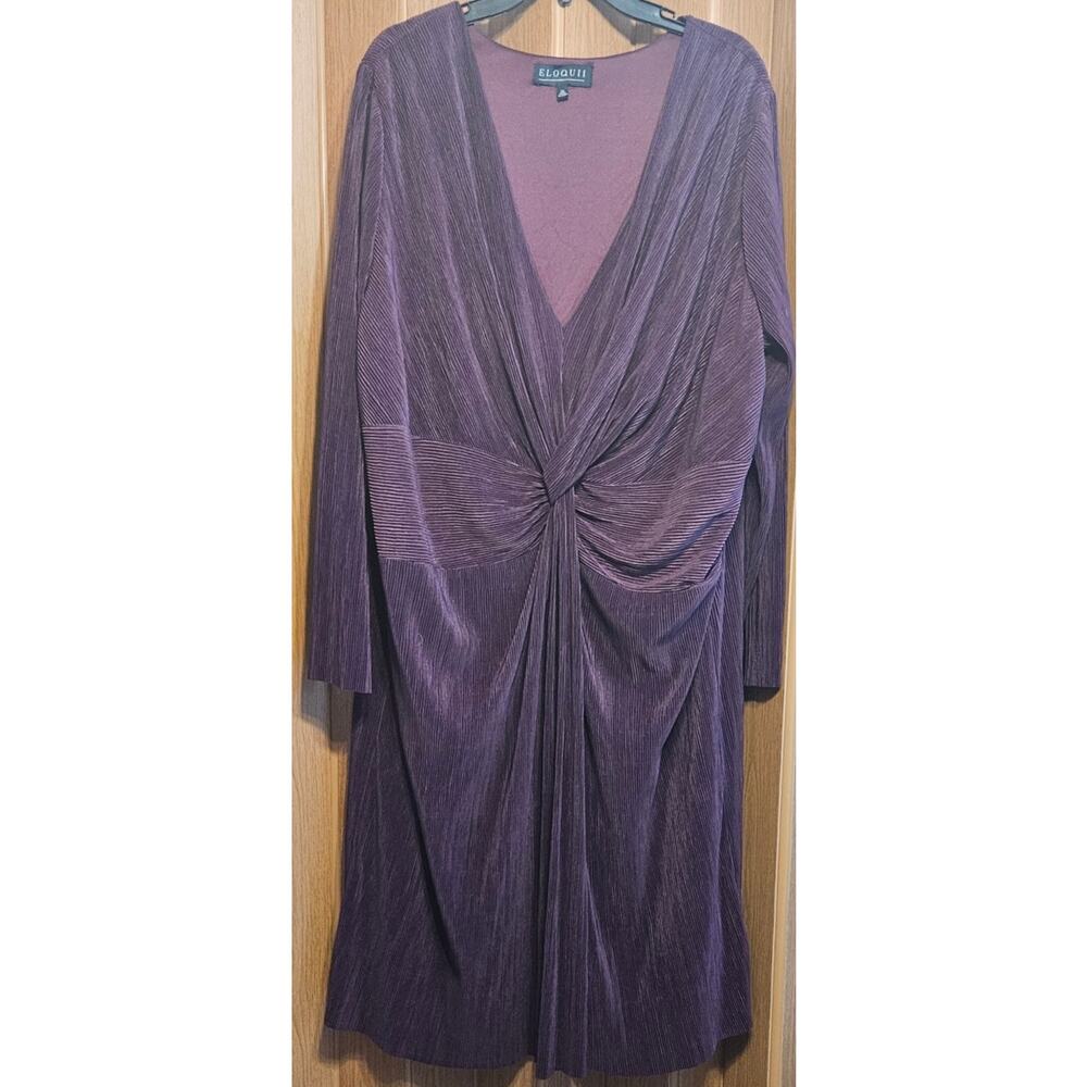 ELOQUII Size 20 (burgundy wine not purple) Ribbed Dress